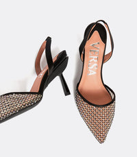 Alledaagse Hiel in Crystal Mesh