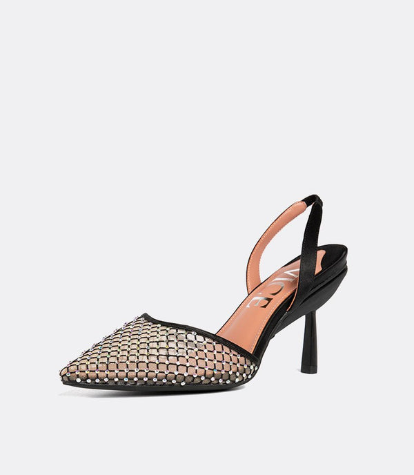 Alledaagse Hiel in Crystal Mesh