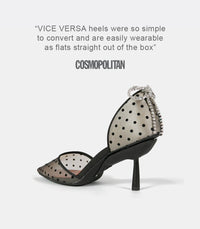 Dagelijkse pump met polkadotprint