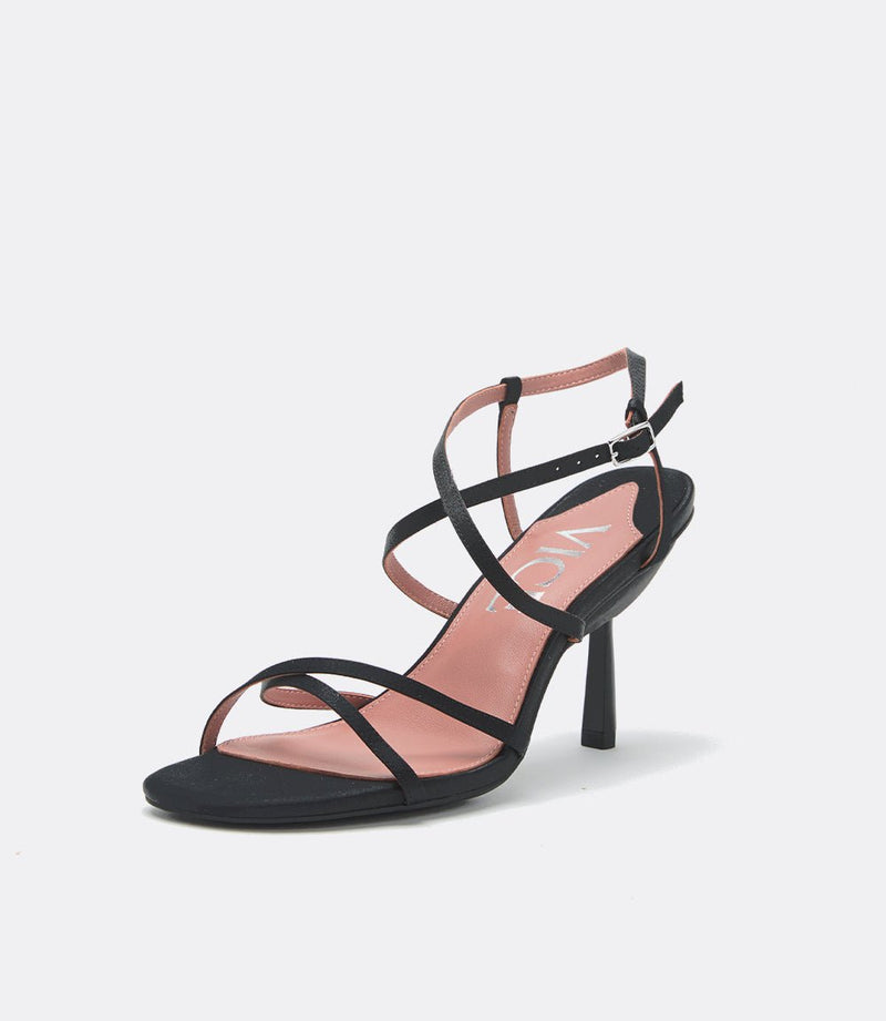 Strappy sandalen in zwart