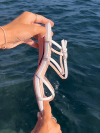Sandalen met bandjes in het wit