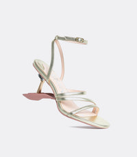Sandalen met bandjes in goud