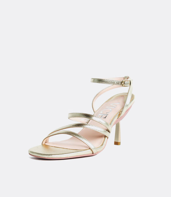 Sandalen met bandjes in goud
